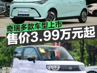 奇瑞QQ多米小蚂蚁喜爱版QQ冰淇淋元气版上市 售3.99万元起