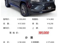 17.18万起售 丰田威兰达店内有现车销售