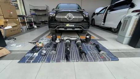 18款加版奔驰GLE400底盘升降空气悬挂奔驰GLE400性能比如何